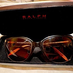 Ralph Lauren cat eye sunglasses with case